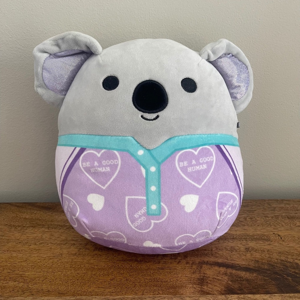 Squishmallows Kids 8 Inch Plush Katya Koala Purple Be A Good Human Pajamas
